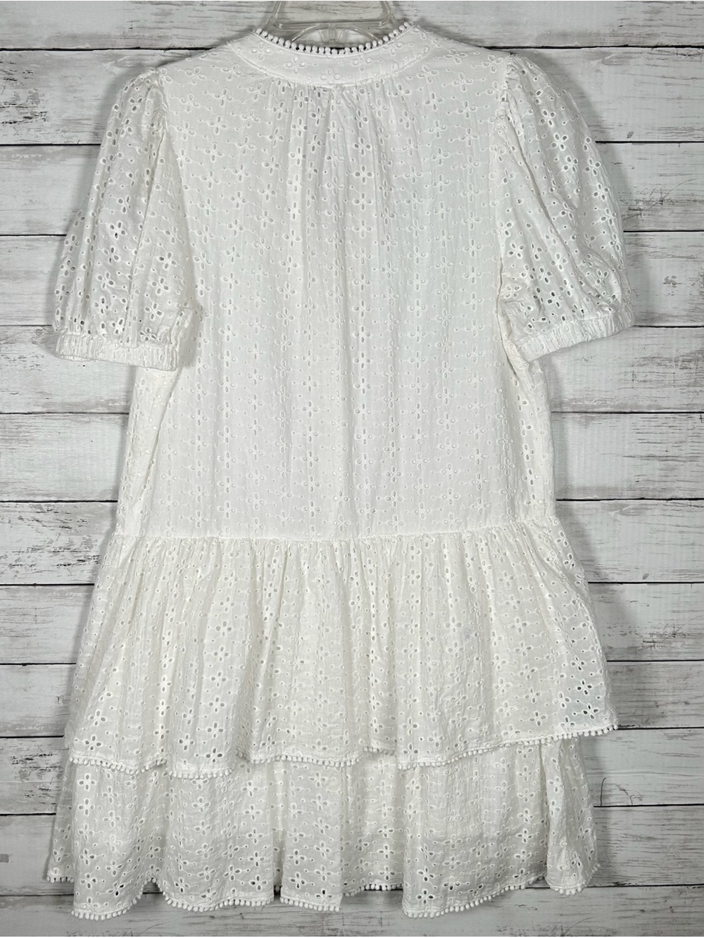 Pinch Eyelet Tiered Puff Sleeve Dress White L
In excellent clean condition - Picture 3 of 9